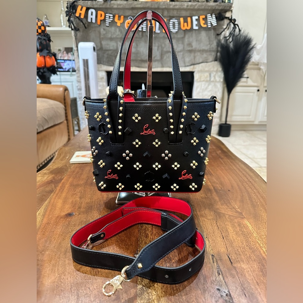 ‼️SOLD‼️Christian Louboutin Cabata Mini Loubinthesky Studded Tote Bag